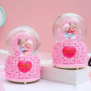 Crystal ball music box, a magical Chinese gift for her, evoking purity and romance.